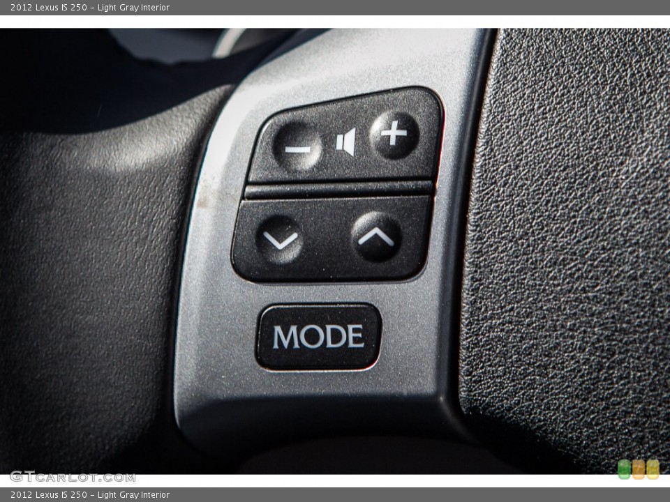 Light Gray Interior Controls for the 2012 Lexus IS 250 #103031658