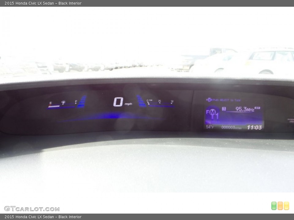 Black Interior Gauges for the 2015 Honda Civic LX Sedan #103032636