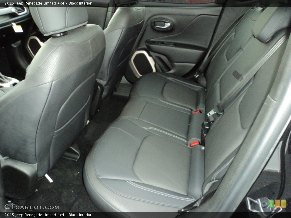 Black Interior Rear Seat for the 2015 Jeep Renegade Limited 4x4 #103036419