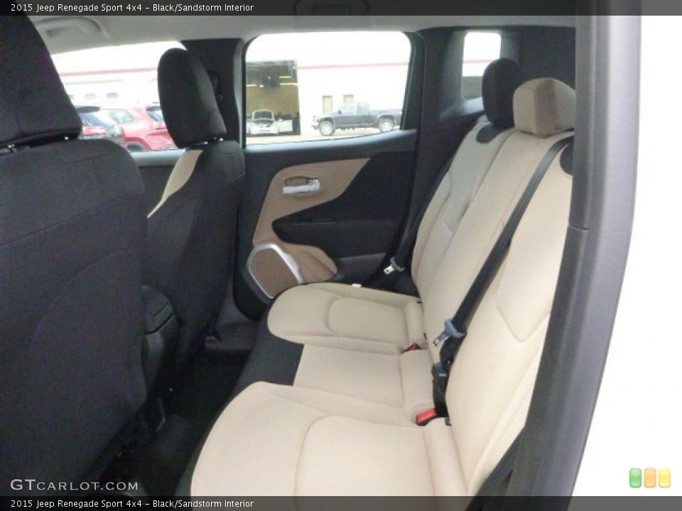 Black/Sandstorm Interior Rear Seat for the 2015 Jeep Renegade Sport 4x4 #103041309