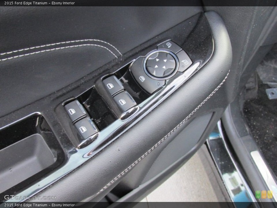 Ebony Interior Controls for the 2015 Ford Edge Titanium #103047045