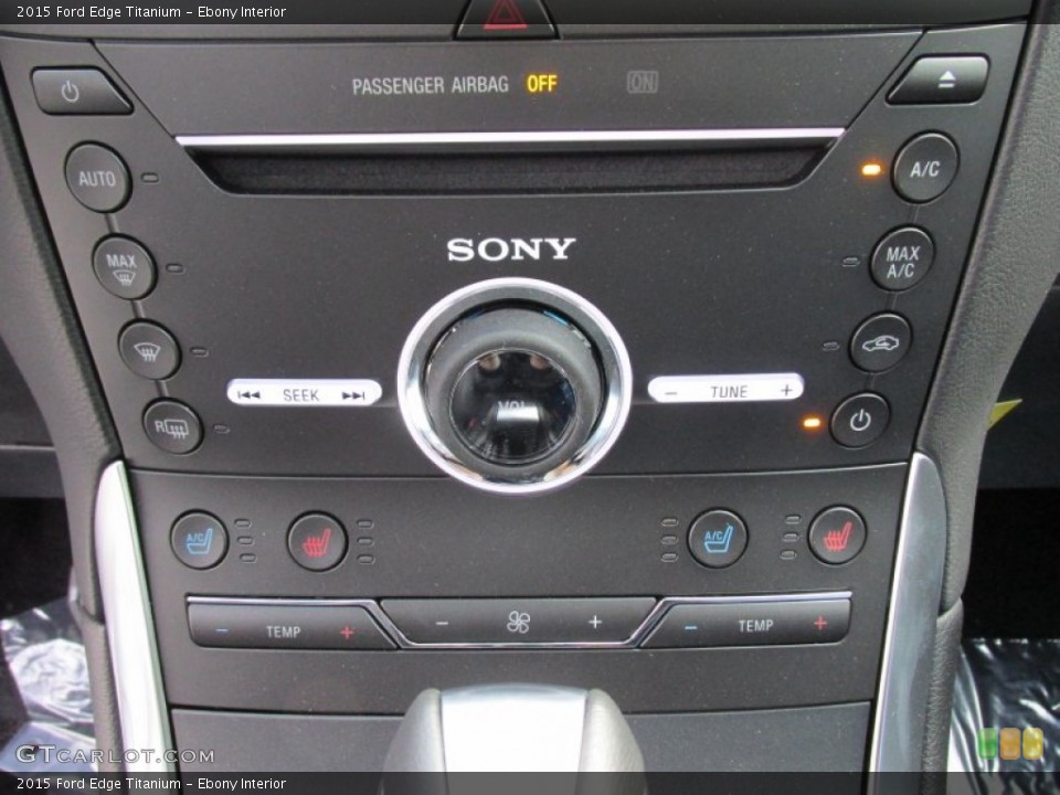 Ebony Interior Controls for the 2015 Ford Edge Titanium #103047123