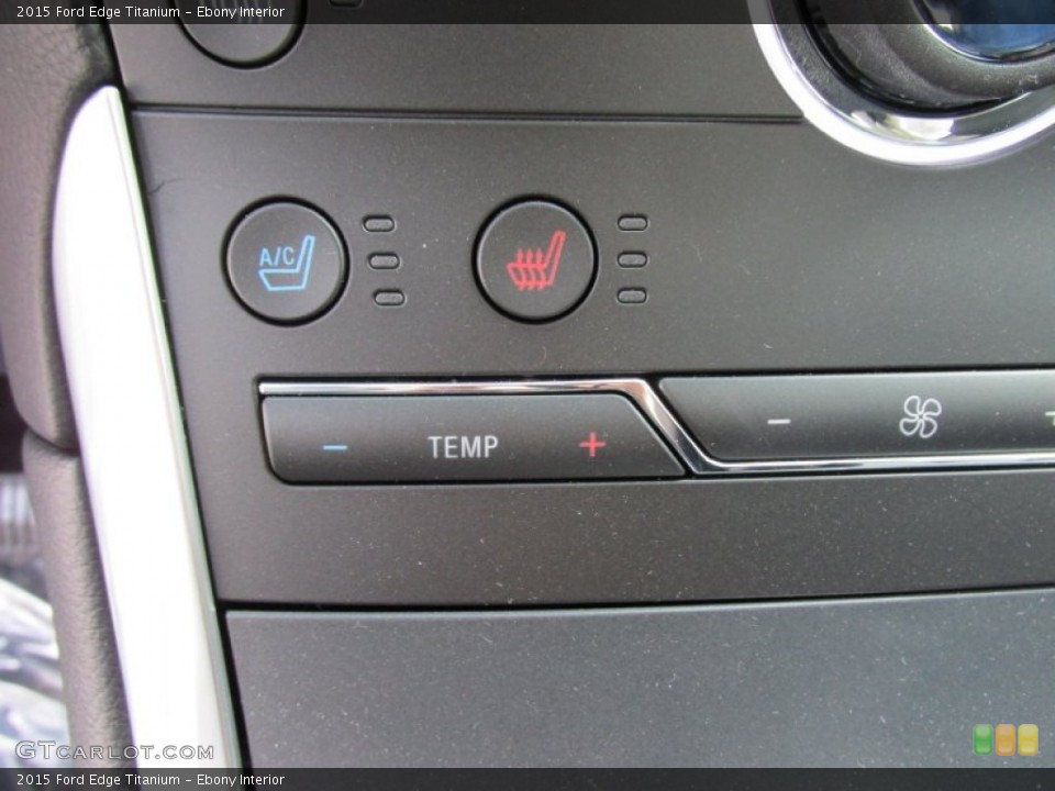 Ebony Interior Controls for the 2015 Ford Edge Titanium #103047141