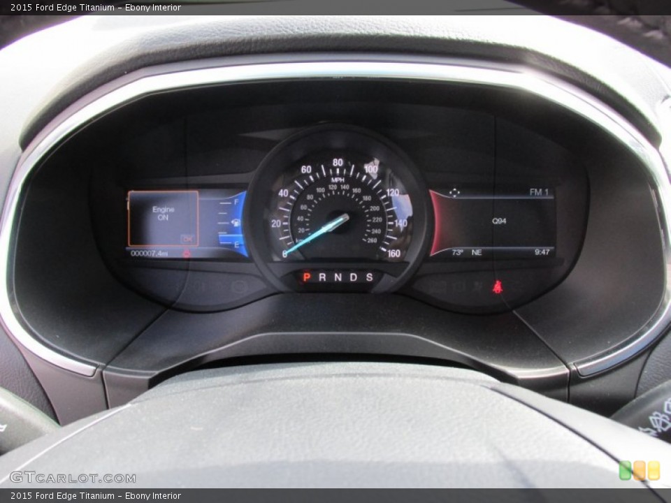 Ebony Interior Gauges for the 2015 Ford Edge Titanium #103047192