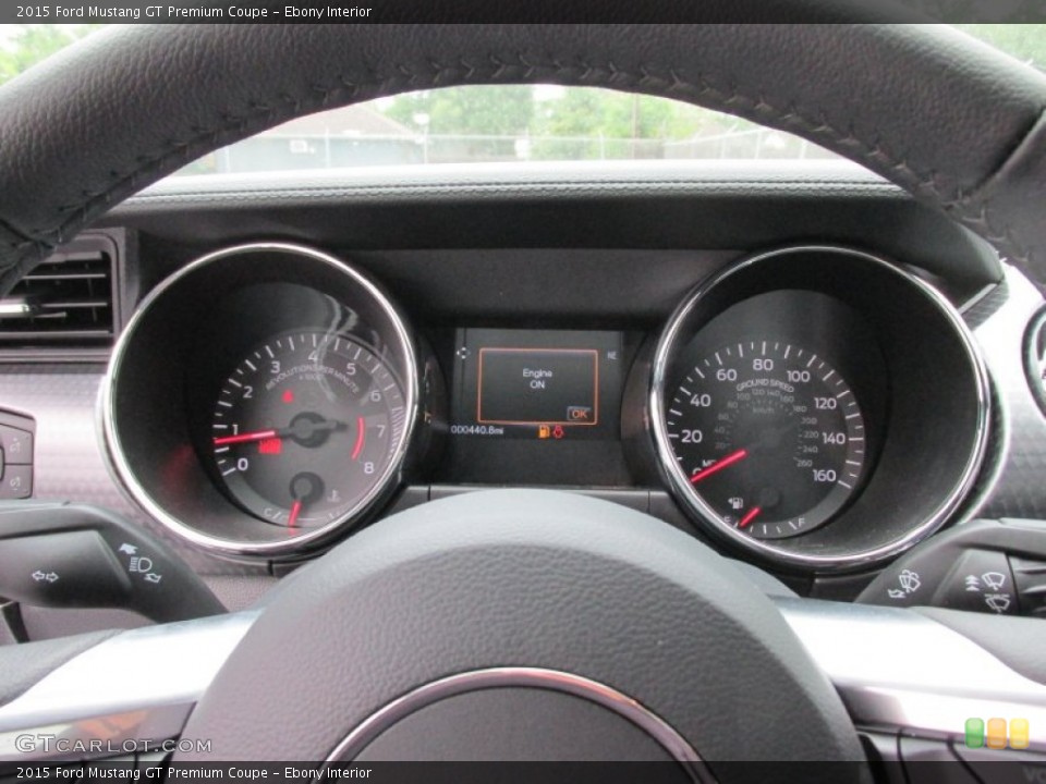 Ebony Interior Gauges for the 2015 Ford Mustang GT Premium Coupe #103047594
