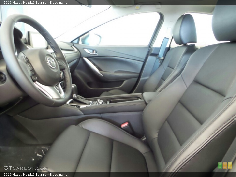 Black Interior Front Seat for the 2016 Mazda Mazda6 Touring #103048920
