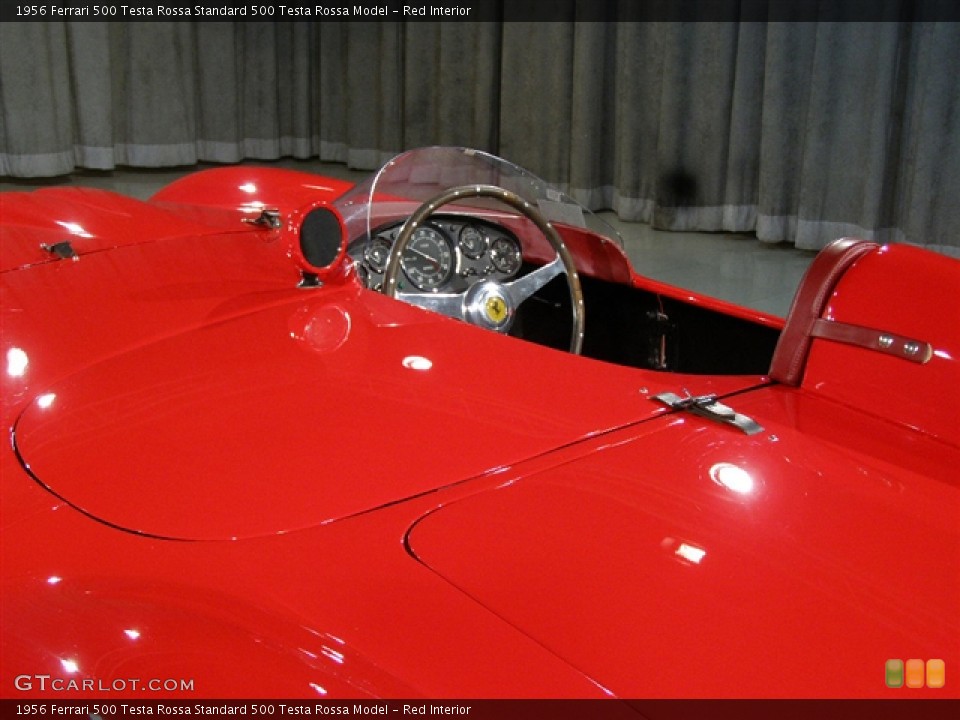 Red 1956 Ferrari 500 Testa Rossa Interiors