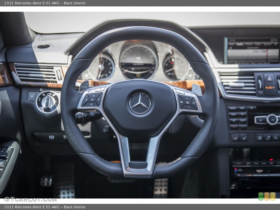Black Interior Steering Wheel for the 2013 Mercedes-Benz E 63 AMG #103053012