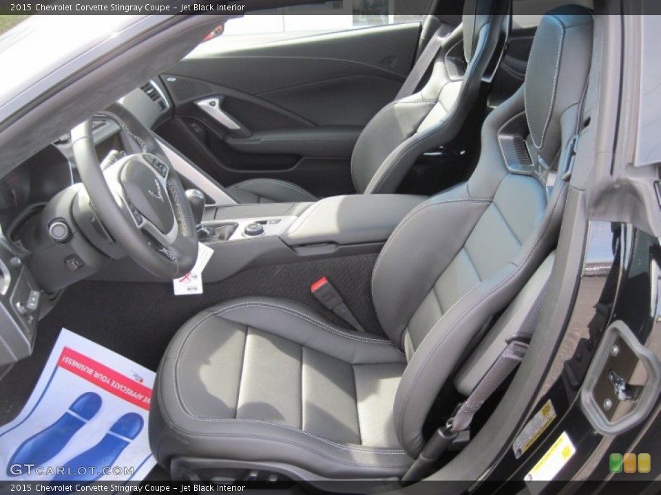 Jet Black Interior Photo for the 2015 Chevrolet Corvette Stingray Coupe #103055019
