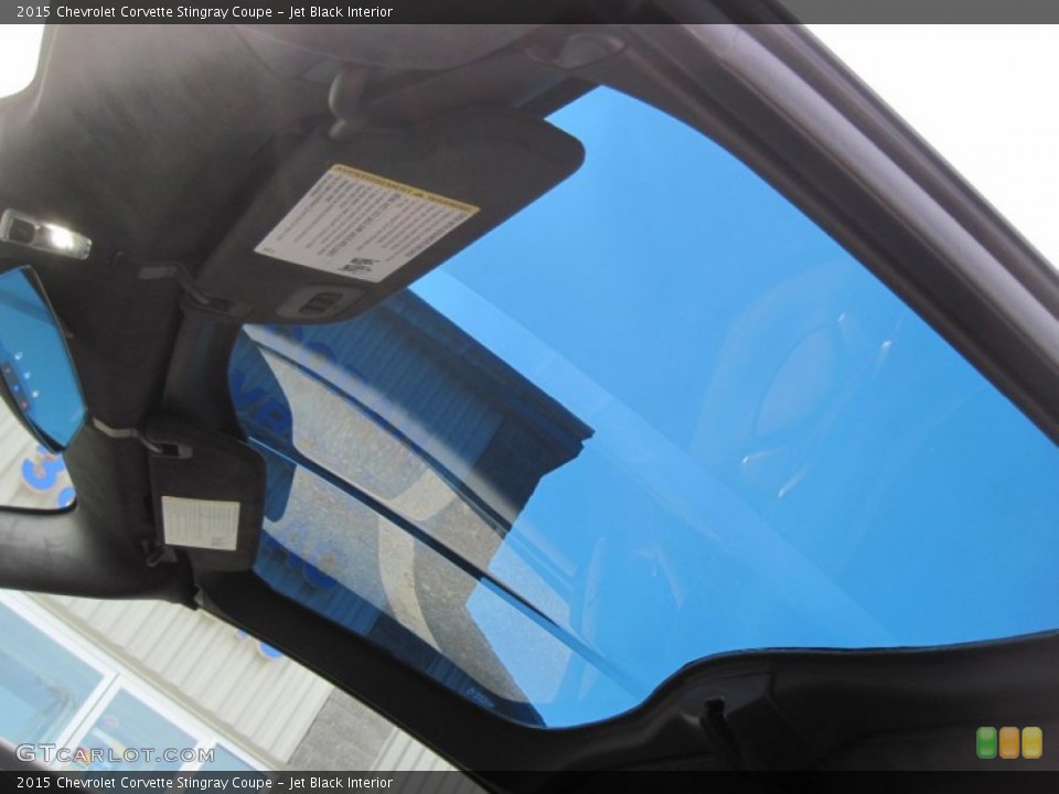 Jet Black Interior Sunroof for the 2015 Chevrolet Corvette Stingray Coupe #103055278