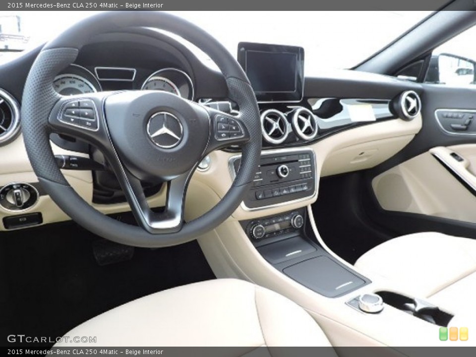 Beige 2015 Mercedes-Benz CLA Interiors