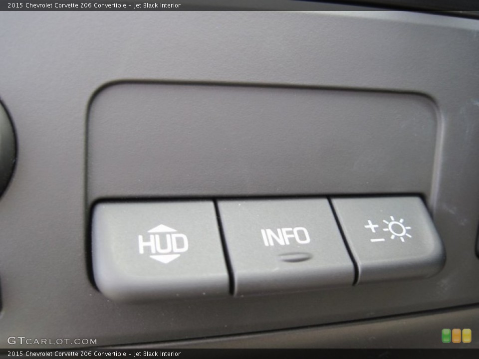 Jet Black Interior Controls for the 2015 Chevrolet Corvette Z06 Convertible #103057119
