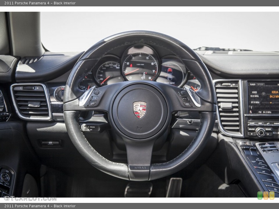 Black Interior Steering Wheel for the 2011 Porsche Panamera 4 #103057701