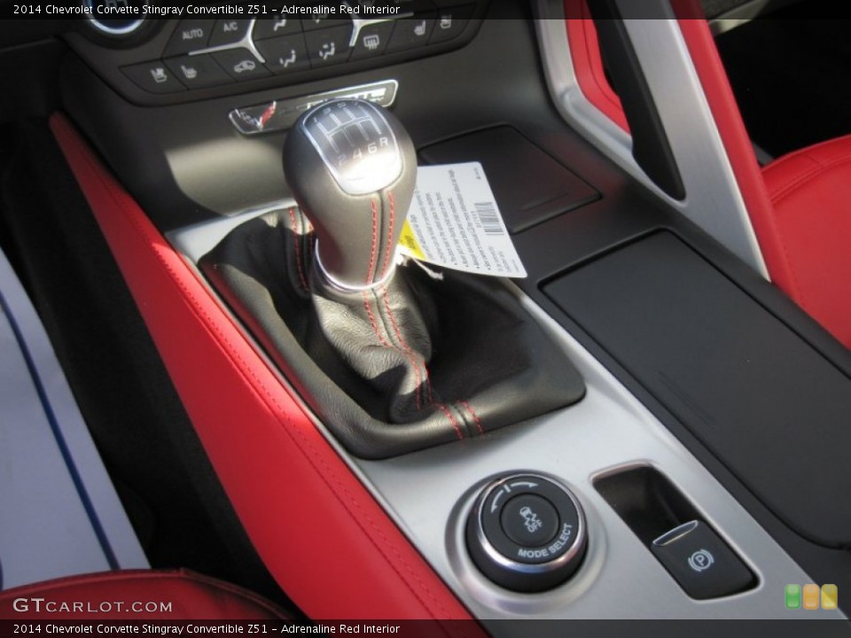 Adrenaline Red Interior Transmission for the 2014 Chevrolet Corvette Stingray Convertible Z51 #103058127