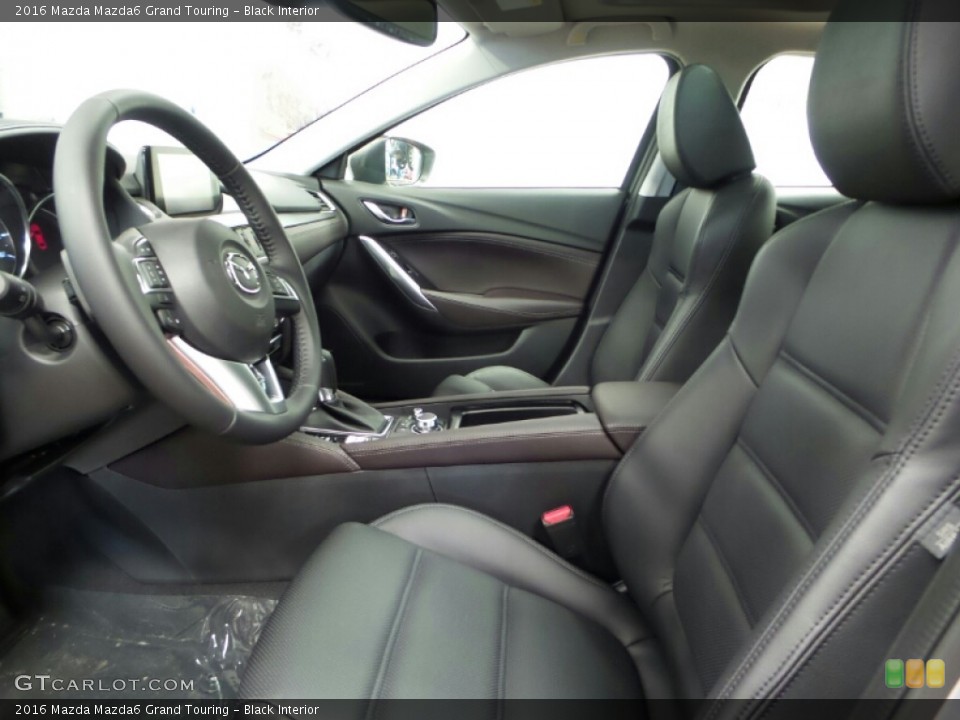 Black Interior Front Seat for the 2016 Mazda Mazda6 Grand Touring #103059261