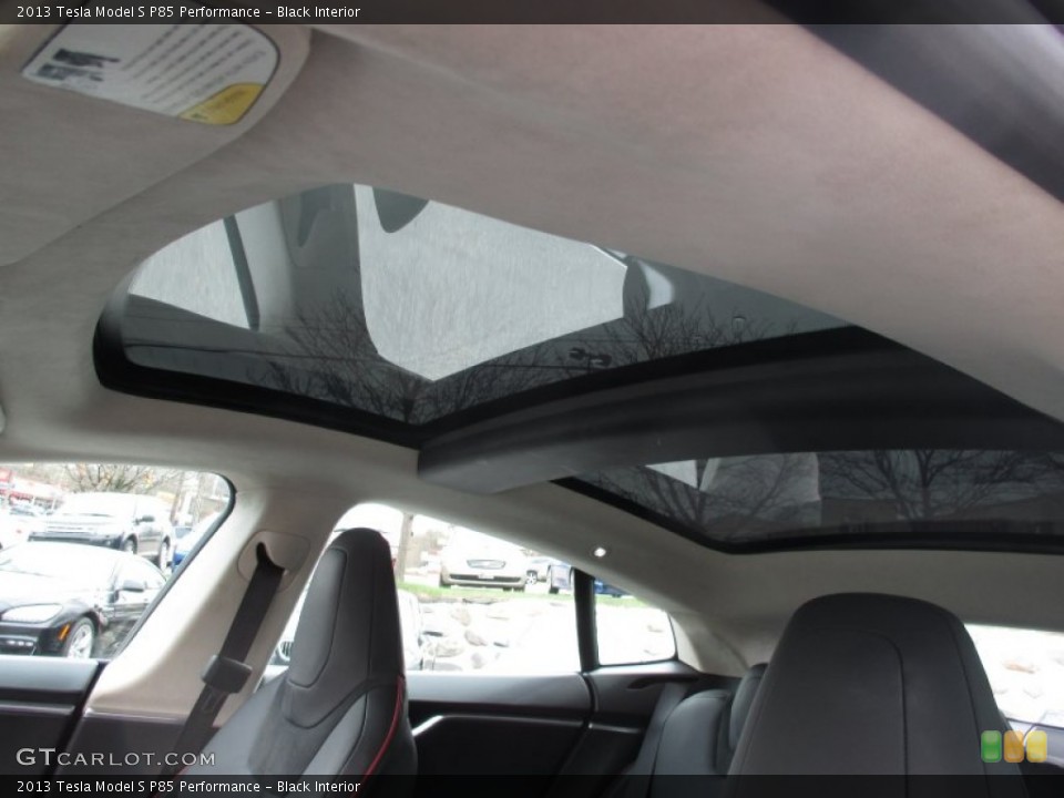 Black Interior Sunroof for the 2013 Tesla Model S P85 Performance #103064637