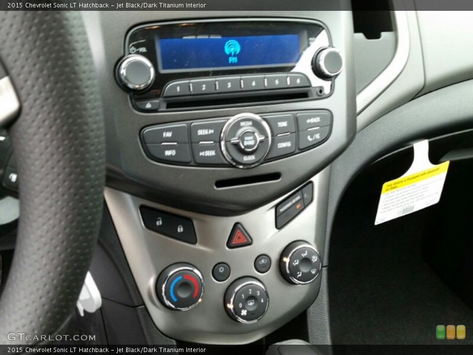 Jet Black/Dark Titanium Interior Controls for the 2015 Chevrolet Sonic LT Hatchback #103069128