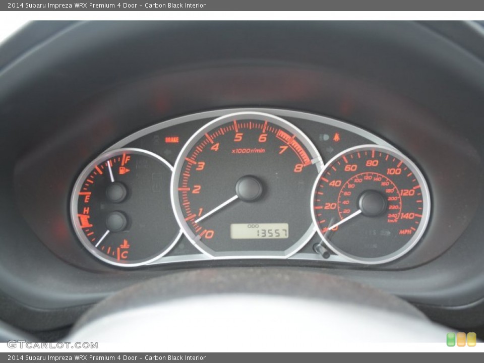 Carbon Black Interior Gauges for the 2014 Subaru Impreza WRX Premium 4 Door #103077285