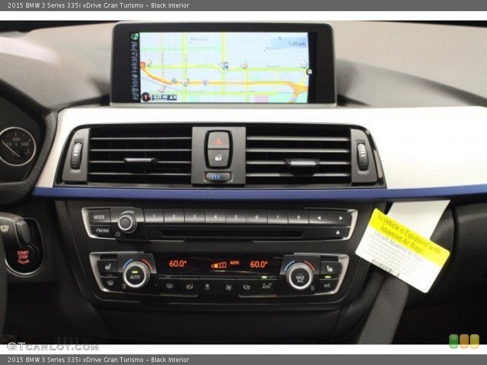 Black Interior Controls for the 2015 BMW 3 Series 335i xDrive Gran Turismo #103080009