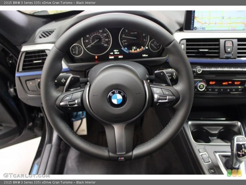 Black Interior Steering Wheel for the 2015 BMW 3 Series 335i xDrive Gran Turismo #103080021