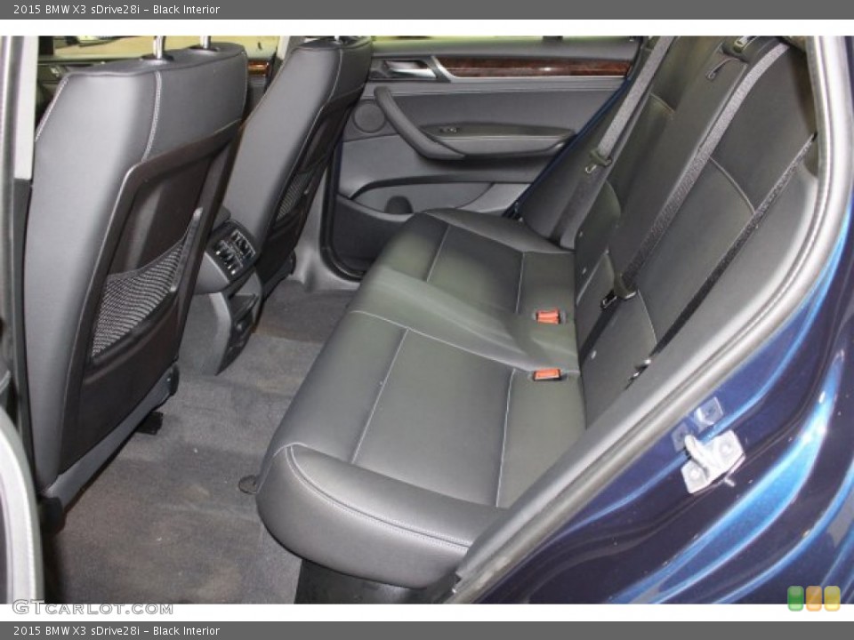 Black Interior Rear Seat for the 2015 BMW X3 sDrive28i #103080210