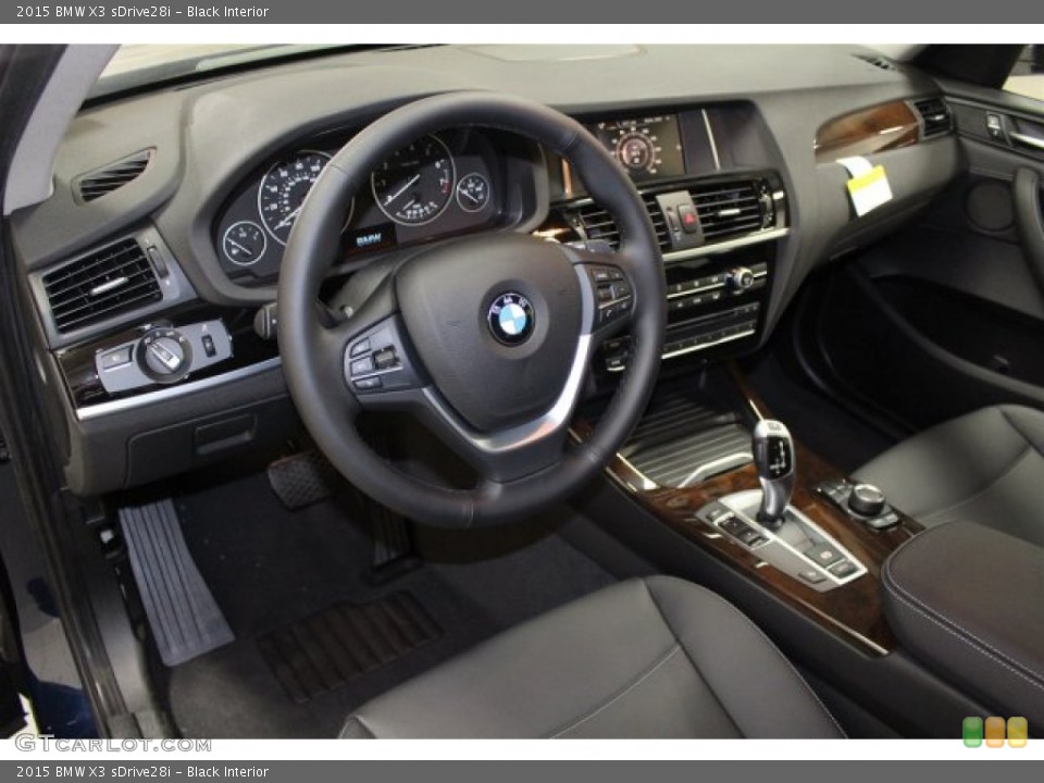 Black 2015 BMW X3 Interiors