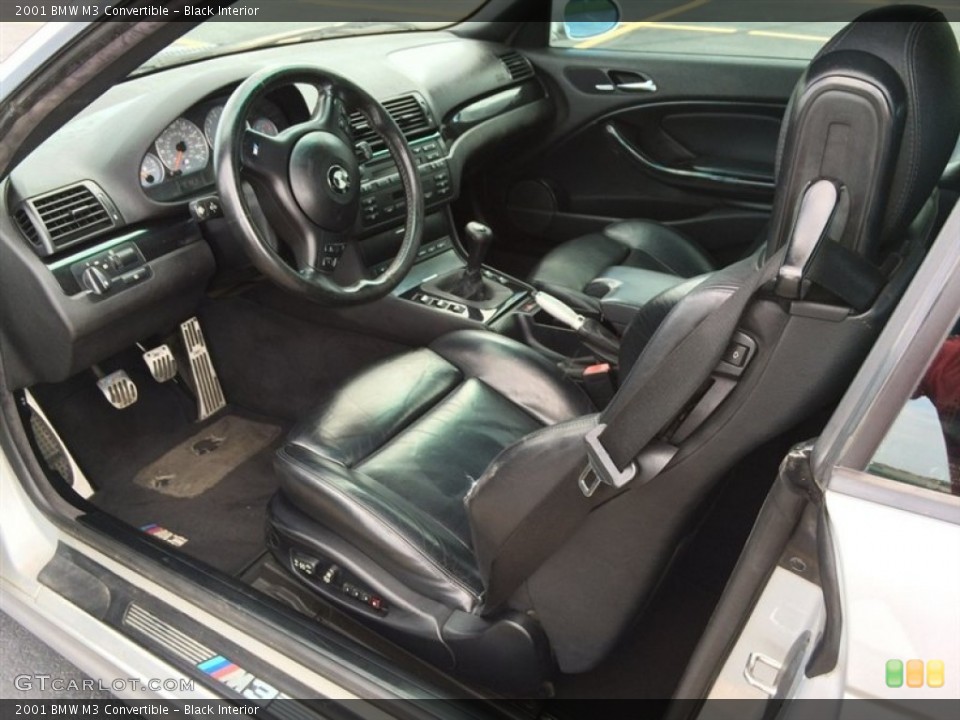 Black Interior Prime Interior for the 2001 BMW M3 Convertible #103085506