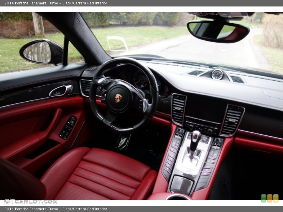 Black/Carrera Red Interior Photo for the 2014 Porsche Panamera Turbo #103090272