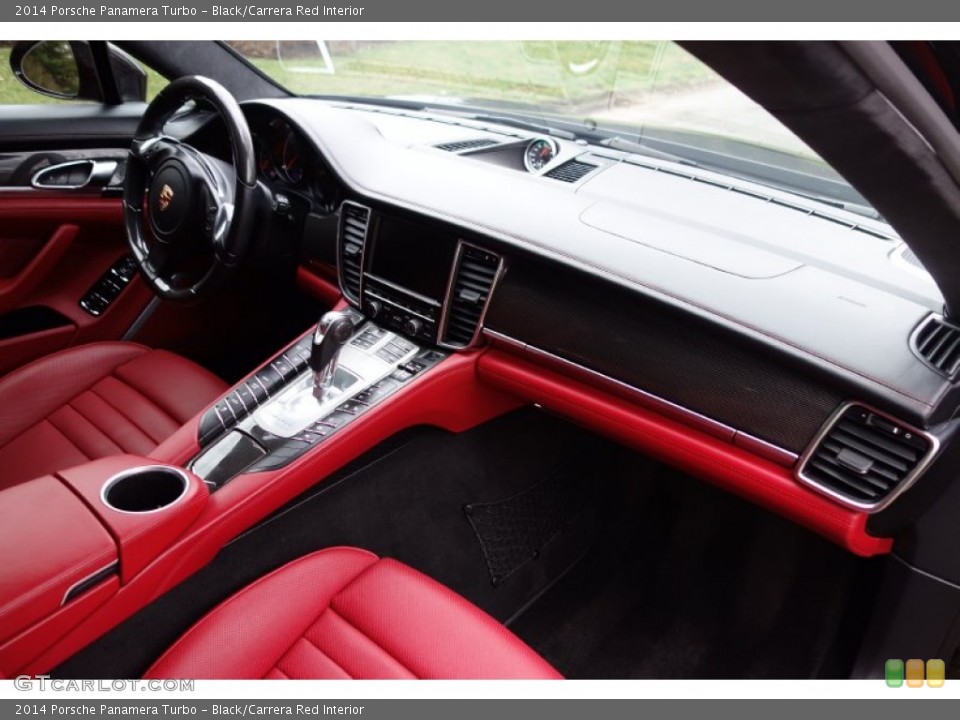 Black/Carrera Red Interior Dashboard for the 2014 Porsche Panamera Turbo #103090349