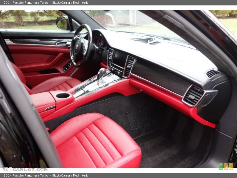 Black/Carrera Red Interior Photo for the 2014 Porsche Panamera Turbo #103090373