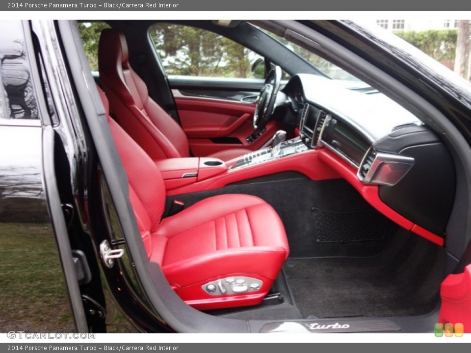 Black/Carrera Red Interior Photo for the 2014 Porsche Panamera Turbo #103090400