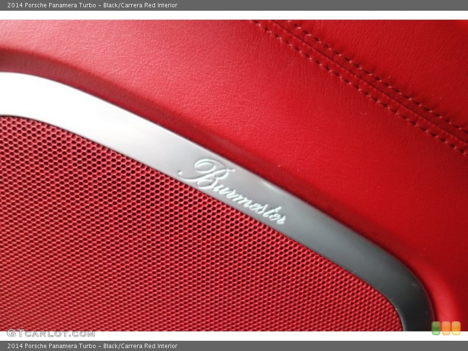 Black/Carrera Red Interior Audio System for the 2014 Porsche Panamera Turbo #103090478