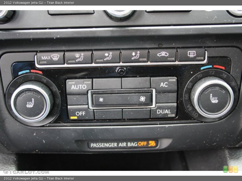 Titan Black Interior Controls for the 2012 Volkswagen Jetta GLI #103093406