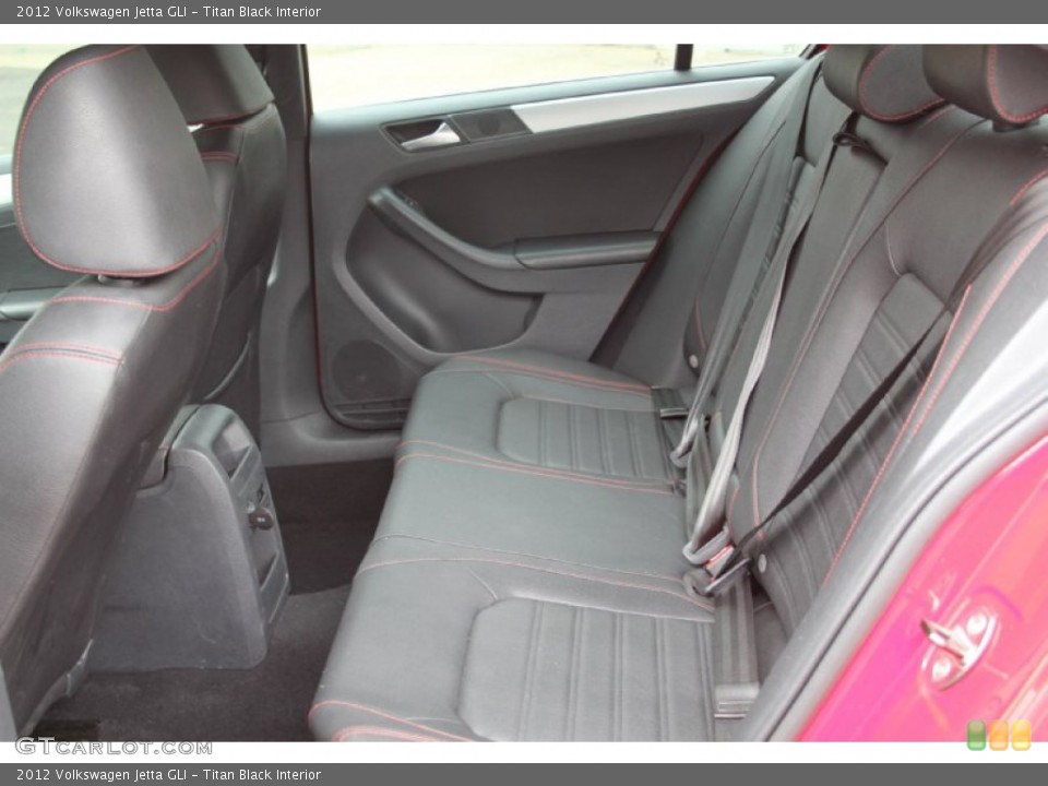 Titan Black Interior Rear Seat for the 2012 Volkswagen Jetta GLI #103093505