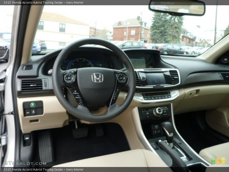 Ivory Interior Dashboard for the 2015 Honda Accord Hybrid Touring Sedan #103100450