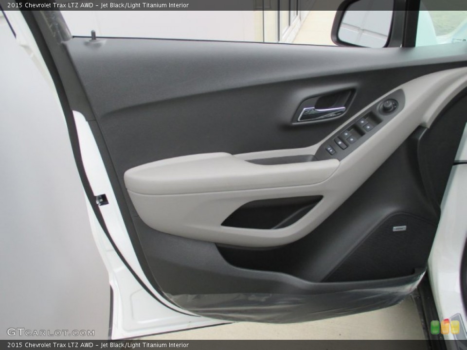 Jet Black/Light Titanium Interior Door Panel for the 2015 Chevrolet Trax LTZ AWD #103104620