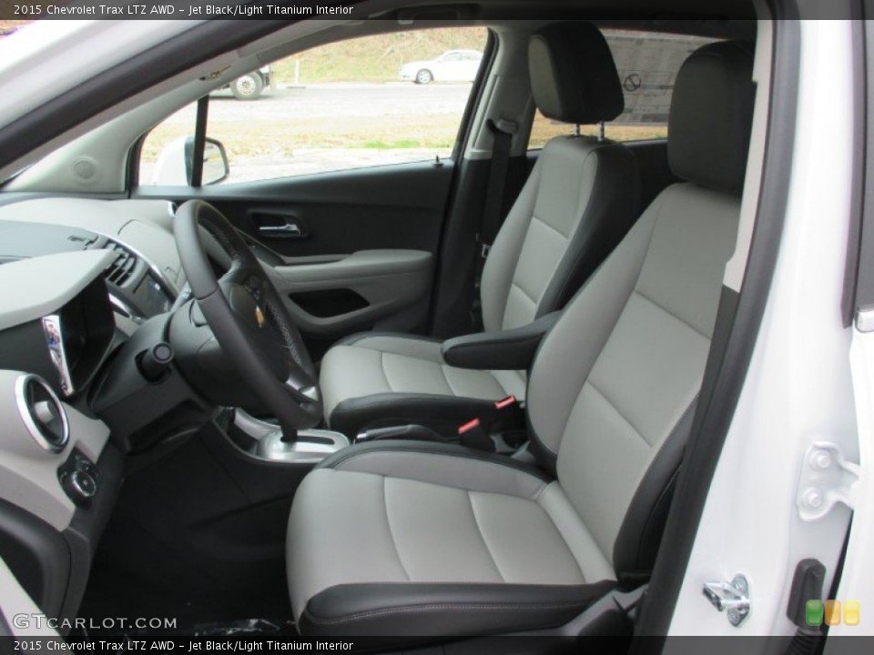 Jet Black/Light Titanium Interior Front Seat for the 2015 Chevrolet Trax LTZ AWD #103104641