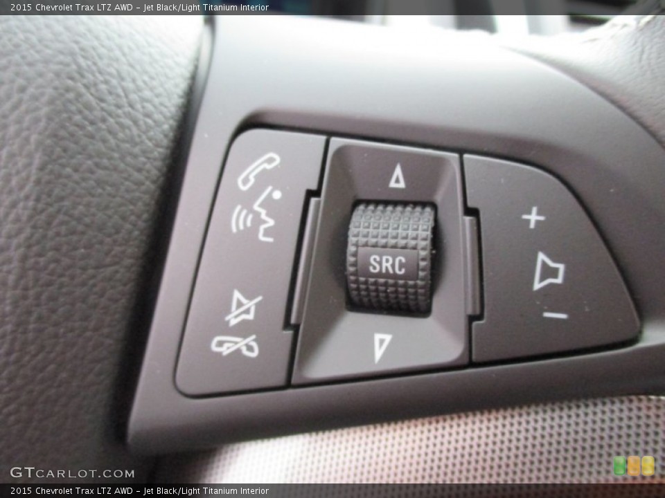 Jet Black/Light Titanium Interior Controls for the 2015 Chevrolet Trax LTZ AWD #103104776