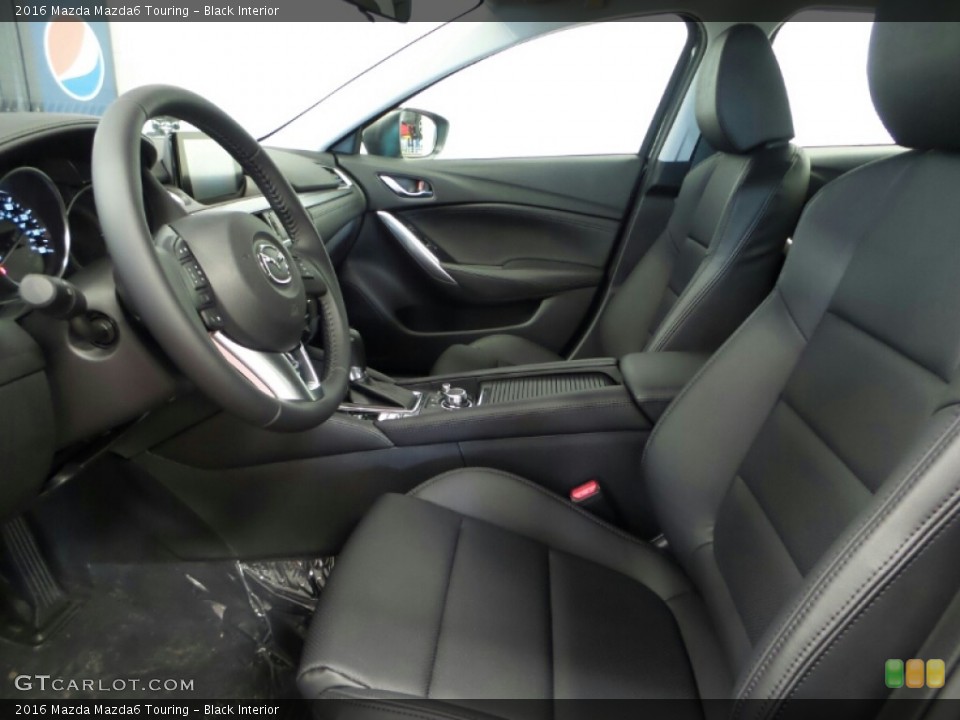 Black Interior Front Seat for the 2016 Mazda Mazda6 Touring #103109219