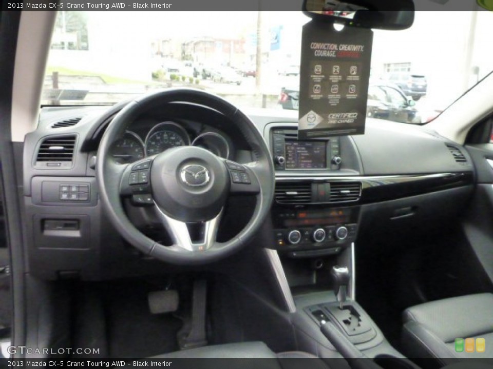 Black Interior Dashboard for the 2013 Mazda CX-5 Grand Touring AWD #103109339