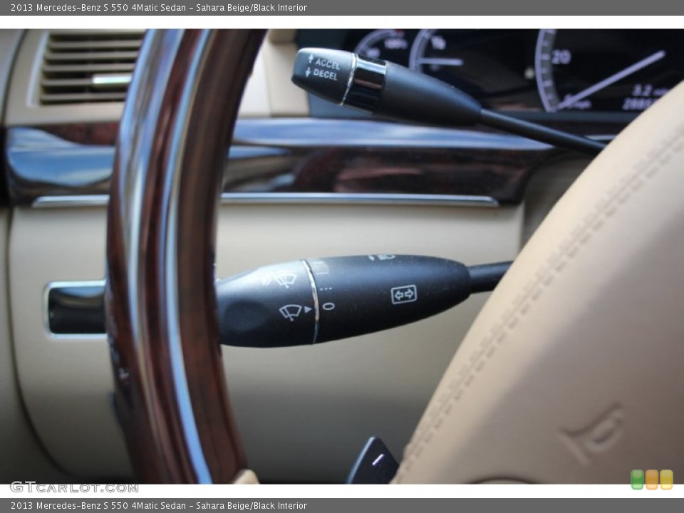 Sahara Beige/Black Interior Controls for the 2013 Mercedes-Benz S 550 4Matic Sedan #103110626
