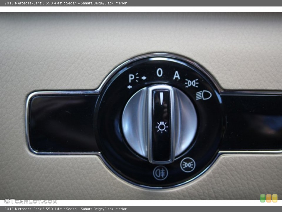 Sahara Beige/Black Interior Controls for the 2013 Mercedes-Benz S 550 4Matic Sedan #103110644