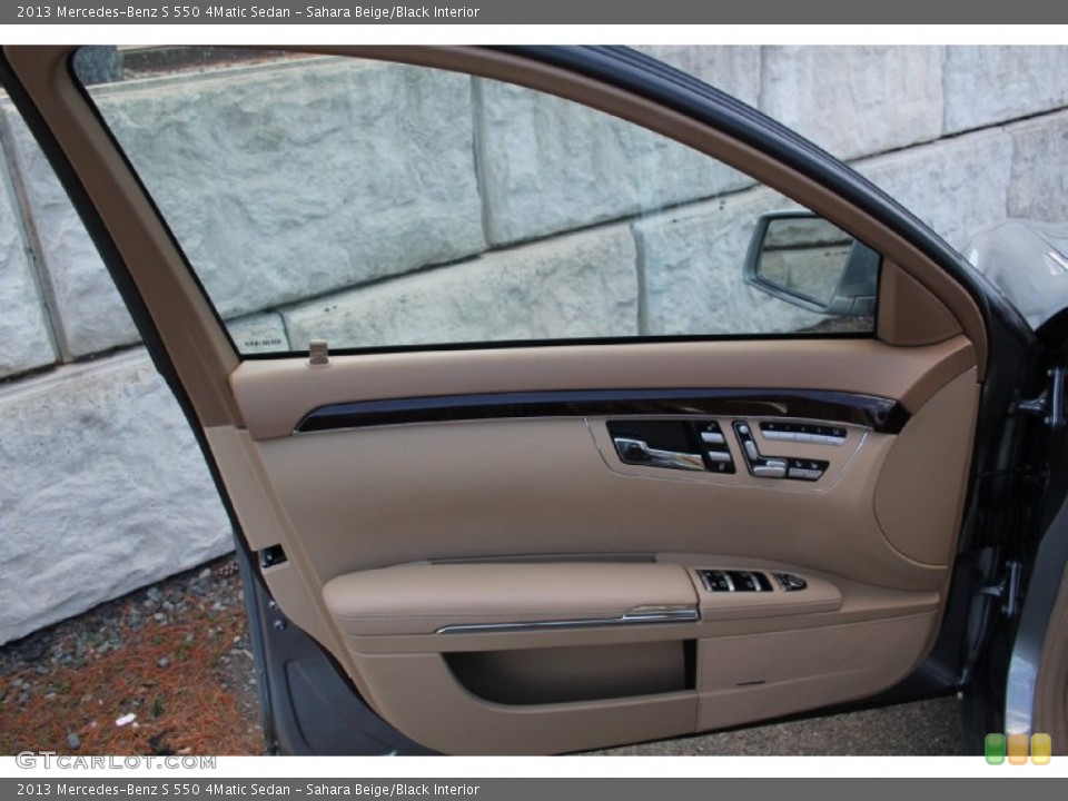 Sahara Beige/Black Interior Door Panel for the 2013 Mercedes-Benz S 550 4Matic Sedan #103110665