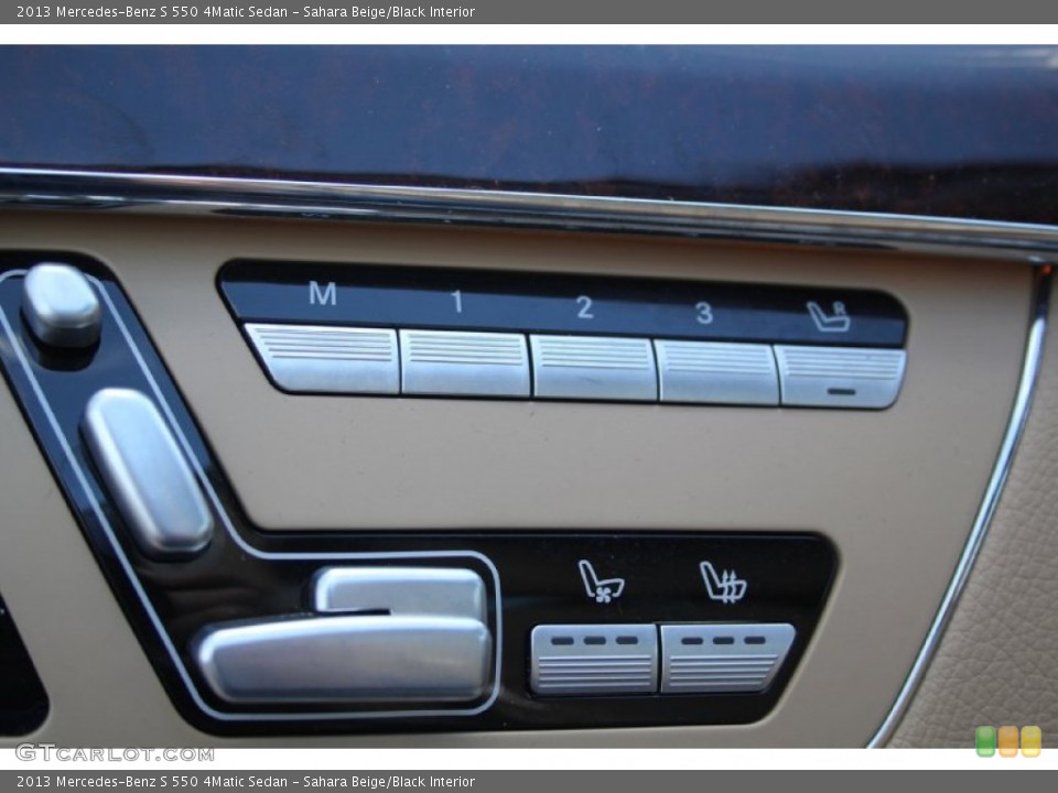 Sahara Beige/Black Interior Controls for the 2013 Mercedes-Benz S 550 4Matic Sedan #103110689