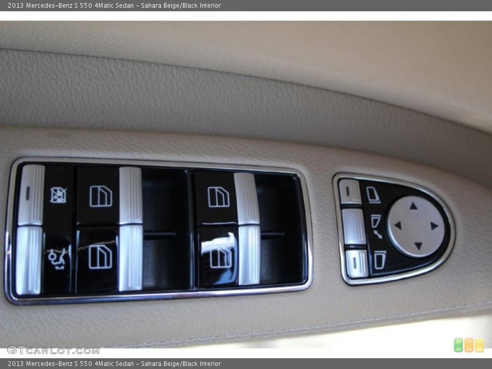Sahara Beige/Black Interior Controls for the 2013 Mercedes-Benz S 550 4Matic Sedan #103110725