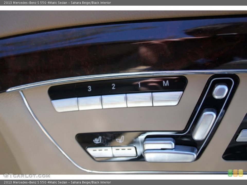Sahara Beige/Black Interior Controls for the 2013 Mercedes-Benz S 550 4Matic Sedan #103111427