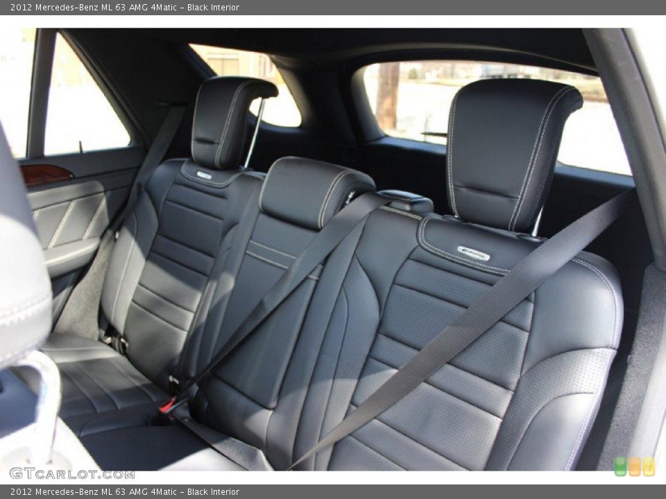 Black Interior Rear Seat for the 2012 Mercedes-Benz ML 63 AMG 4Matic #103113299