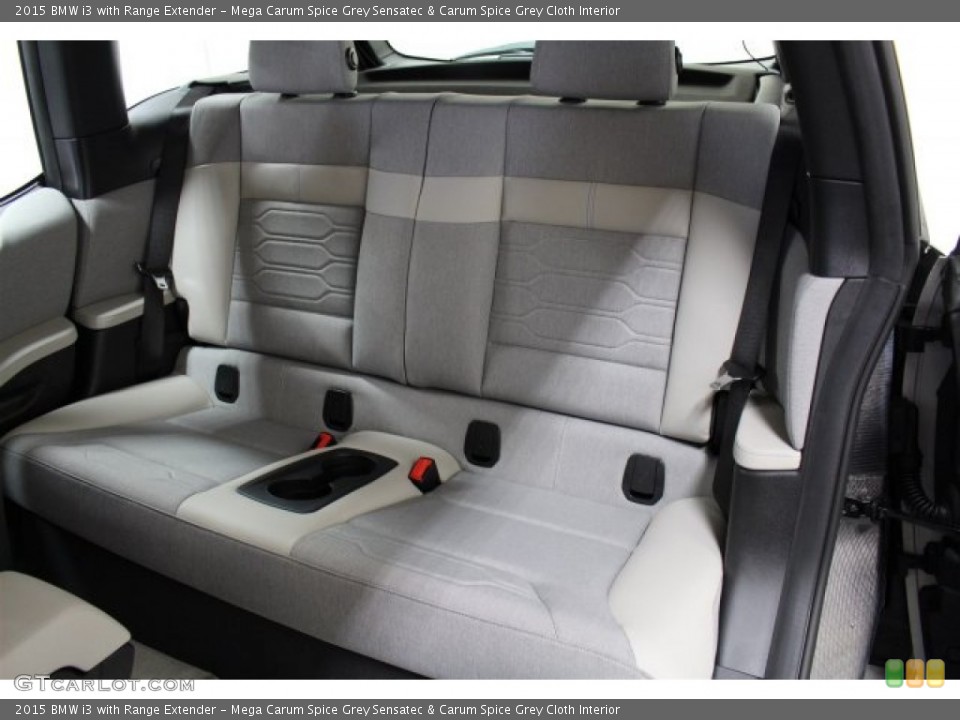 Mega Carum Spice Grey Sensatec & Carum Spice Grey Cloth Interior Rear Seat for the 2015 BMW i3 with Range Extender #103117445