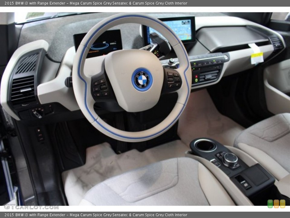 Mega Carum Spice Grey Sensatec & Carum Spice Grey Cloth Interior Photo for the 2015 BMW i3 with Range Extender #103117474