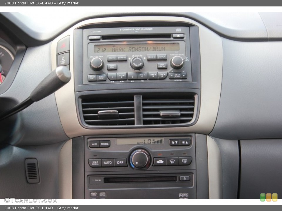 Gray Interior Controls for the 2008 Honda Pilot EX-L 4WD #103118378